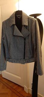 Kort Jasje - Pepita Print, Maat 38/40 (M), Zwart, Ophalen of Verzenden, Zo goed als nieuw