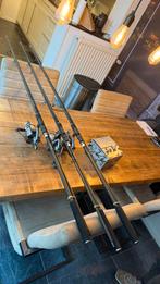 Daiwa karperset - 3 hengels + 3 molens (Windcast-serie), Watersport en Boten, Ophalen of Verzenden, Zo goed als nieuw, Complete set