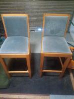 5x Barkrukken - Houten frame met stoffen zitting, Ophalen, Gebruikt, Hout