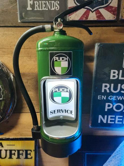 Mooie PUCH brandblusser met ledverlichting, Verzamelen, Merken en Reclamevoorwerpen, Nieuw, Lichtbak of (neon) lamp, Ophalen of Verzenden