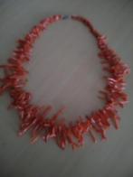 Ketting bloedkoraal., Ophalen of Verzenden, Zo goed als nieuw, Rood, Steen of Mineraal