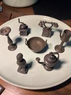 Antieke Tinnen Miniaturen Collectie (7 stuks), Antiek en Kunst, Antiek | Tin, Ophalen of Verzenden