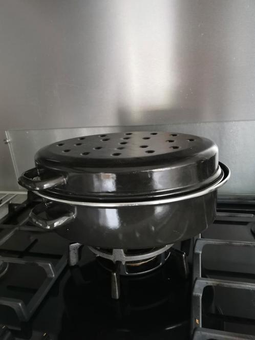 Grote braadpan met deksel, Huis en Inrichting, Keuken | Potten en Pannen, Zo goed als nieuw, Koekenpan of Braadpan, Ophalen of Verzenden