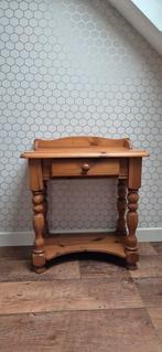 Grenen grenenhouten bijzettafel tafel met lade , sidetable,, Ophalen