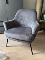 Donker grijze fauteuil - Leen Bakker, Ophalen, Gebruikt, 75 tot 100 cm, 50 tot 75 cm
