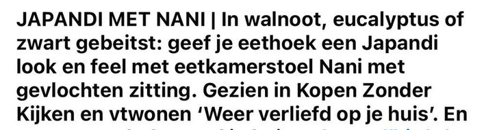 4 Japandi Eetkamerstoelen Zwart Gevlochten, Huis en Inrichting, Stoelen, Zo goed als nieuw, Vier, Hout, Zwart, Ophalen of Verzenden