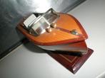 houten MOTORBOOT model - RIVA - veel chroomkleurige details, Verzenden
