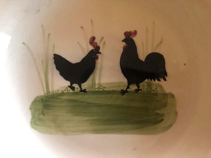 Zell Kip en Haan servies, Antiek en Kunst, Antiek | Servies los, Ophalen of Verzenden