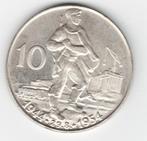 25-963 Czechoslovakije 10 korun 1954, Verzenden, Overige landen, Losse munt, Zilver