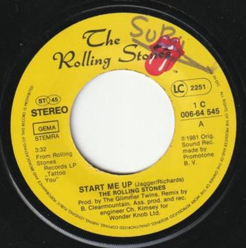 Rolling Stones - Start Me Up & No Use In Crying  1981     beschikbaar voor biedingen