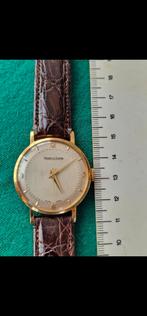 JAEGER LECOULTRE  18 KRT GEELGOUD/VINTAGE, Sieraden, Tassen en Uiterlijk, Horloges | Heren, Overige merken, Leer, Polshorloge