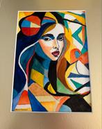 Abstract Aquarel Schilderij Hennie Prinsen Gesigneerd, Ophalen of Verzenden
