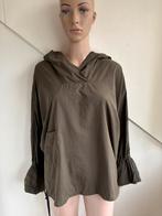 Humanoid dun jasje capuchon trui maat S/M khaki nylon, Humanoid, Bruin, Ophalen of Verzenden, Zo goed als nieuw