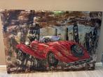 3D wanddecoratie | Mercedes | jaren 30 | mancave | rode auto, Ophalen of Verzenden