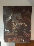 Canvas Schilderij met vogels en apen, Antiek en Kunst, Kunst | Schilderijen | Klassiek, Ophalen of Verzenden