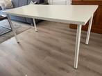 Wit bureau met stalen poten, Ophalen, Gebruikt, Bureau