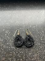 LOTT. ZGAN zwart /goud glassberry hangoorbellen in XS., Hangers, Zwart, Ophalen of Verzenden, Glas