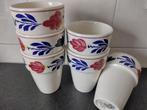 boerenbont melkbekers nieuw 6 stuks, Huis en Inrichting, Keuken | Servies, Ophalen, Nieuw, Aardewerk, Boerenbont