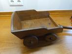 Antieke Houten Speelgoed Blokkenwagen, Antiek en Kunst, Ophalen of Verzenden