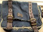 dolce & gabbana orginele jeans tas voorzien van leder& bont, Blauw, Schoudertasje, DOLCE & GABBANA, Nieuw