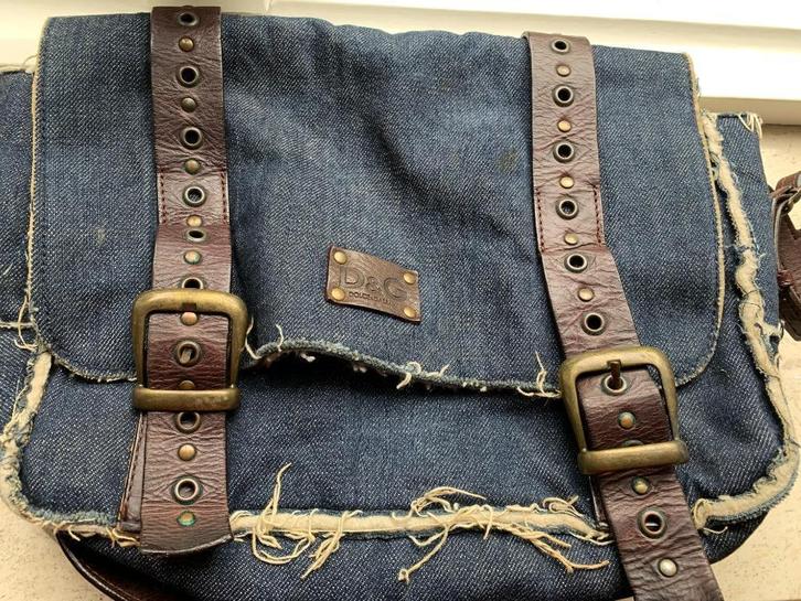 dolce & gabbana orginele jeans tas voorzien van leder& bont, Sieraden, Tassen en Uiterlijk, Tassen | Damestassen, Nieuw, Schoudertasje