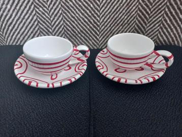 2 espressokopjes en schotels Gmundner Keramik beschikbaar voor biedingen