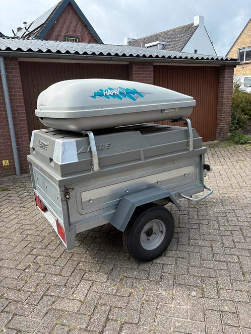 Erde aanhanger incl dakkoffer, Auto diversen, Aanhangers en Bagagewagens, Gebruikt, Ophalen