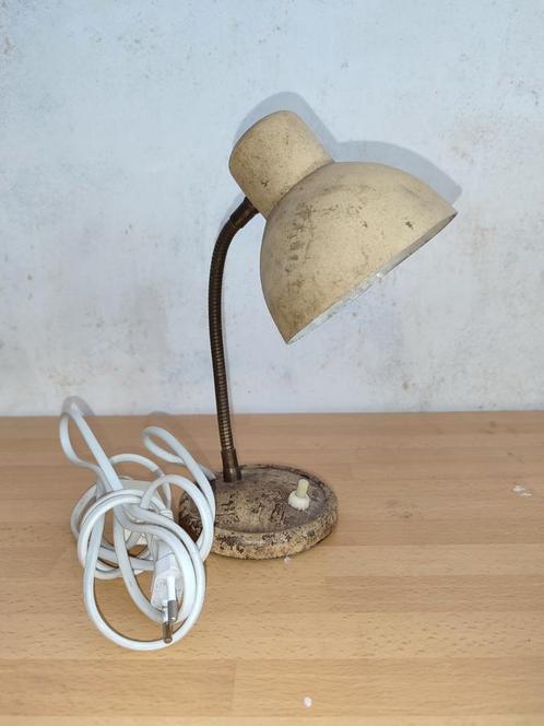 Kleine Vintage bureaulamp - Verzenden of afhalen, Huis en Inrichting, Lampen | Tafellampen, Gebruikt, Minder dan 50 cm, Metaal