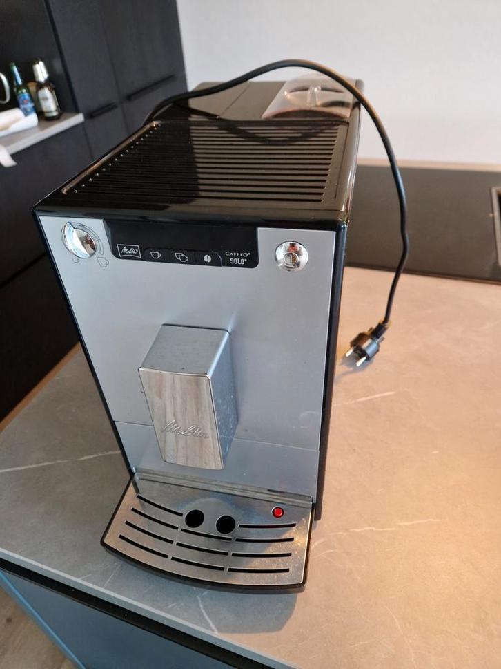 Melitta Caffeo Solo Koffiemachine, Witgoed en Apparatuur, Koffiezetapparaten, Gebruikt, Koffiebonen, Koffiemachine, 1 kopje, Afneembaar waterreservoir