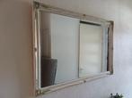 Brocante Spiegel met Ornamenten - Gebroken Wit, Antiek en Kunst, Ophalen, Rechthoekig, 50 tot 100 cm, Minder dan 100 cm