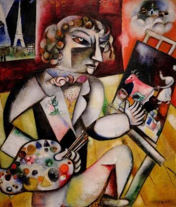 Piatnik Marc Chagall - Self Portait with Seven Fingers -1000 beschikbaar voor biedingen