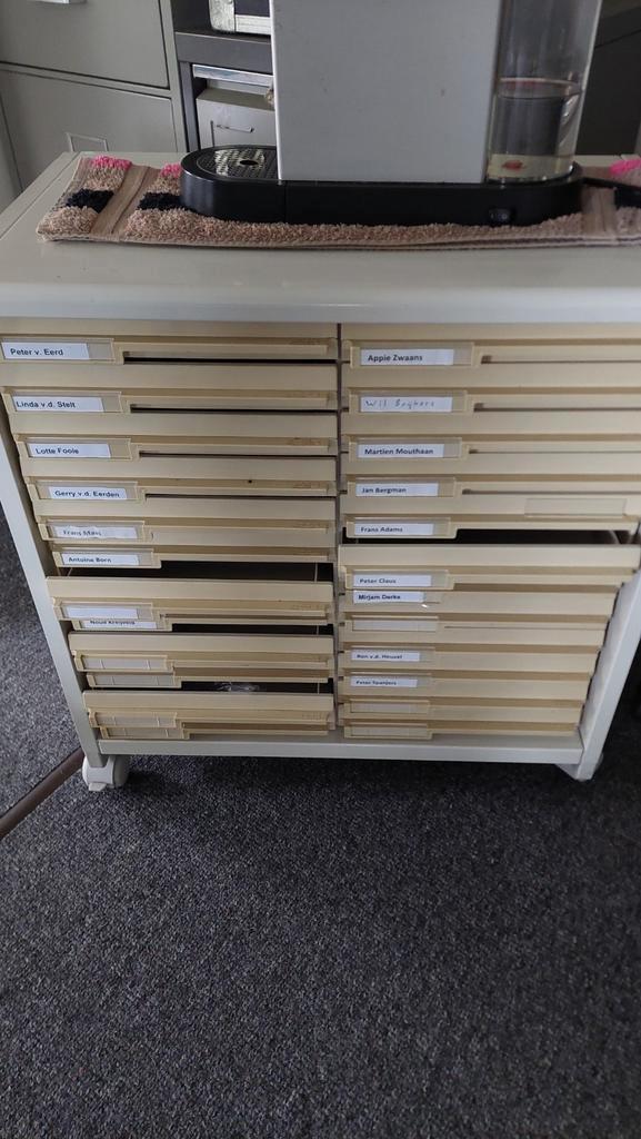 Archiefkast met lades, Huis en Inrichting, Kasten | Roldeurkasten en Archiefkasten, Gebruikt, Minder dan 100 cm, 50 tot 100 cm