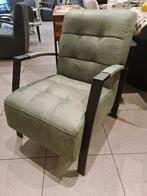 Nieuwe fauteuil Thirty leer microvezel groen €165, Ophalen, ., Nieuw, 75 tot 100 cm