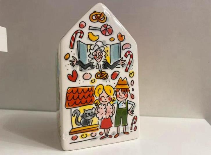 Blond Amsterdam ~ Efteling Spaarhuisje, Verzamelen, Spaarpotten, Zo goed als nieuw, Overige thema's, Steen, Aardewerk of Keramiek