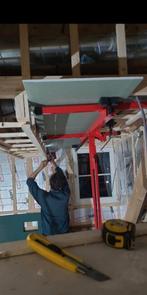 Gipsplaten lift te huur (30 euro per week), Ophalen