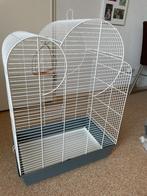 Vogelkooi op standaard, Dieren en Toebehoren, Vogels | Hokken en Kooien, Ophalen, Gebruikt, Metaal, Vogelkooi