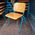 70 x vintage schoolstoelen stapelstoelen partij stoelen, Huis en Inrichting, Stoelen, Ophalen, Gebruikt, Bruin, Vijf, Zes of meer stoelen