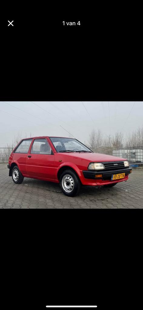 Toyota Starlet 1.0 Special 12V S6 1986 Rood, Auto's, Toyota, Particulier, Starlet, Benzine, Hatchback, Handgeschakeld, Origineel Nederlands