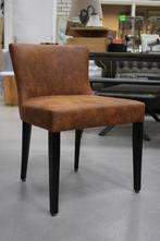 3 mooie eetkamerstoelen leerlook skai bruin / cognac, Huis en Inrichting, Drie, Leer, Bruin, Zo goed als nieuw