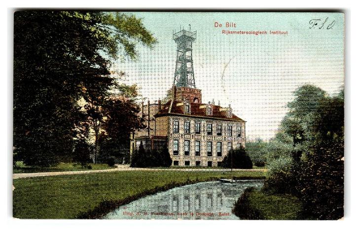 De Bilt, Rijksmetereologisch Instituut, Verzamelen, Ansichtkaarten | Nederland, Gelopen, Utrecht, Voor 1920, Verzenden