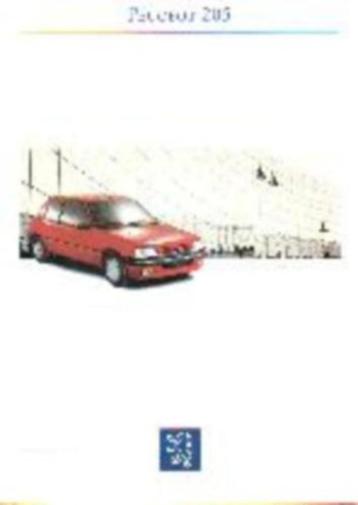 Peugeot 205 fraaie originele brochure/auto folder '83 - '97 beschikbaar voor biedingen