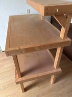 Houten Werkbank met extra plank, Doe-het-zelf en Verbouw, Werkbanken, Ophalen of Verzenden, Gebruikt, 70 tot 120 cm