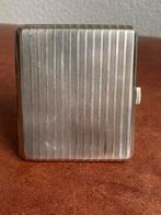 Verzilverde sigarettendoos, Antiek en Kunst, Ophalen of Verzenden, Zilver