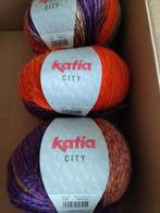 Katia city color 950 100 grams bollen 3x, Hobby en Vrije tijd, Verzenden, Nieuw, Breien of Haken, Wol of Garen