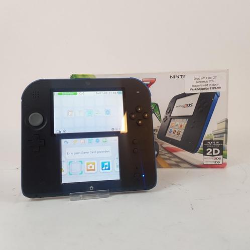 Nintendo 2DS Blauw / Zwart || Nu voor maar € 89.99, Spelcomputers en Games, Games | Nintendo 2DS en 3DS, Gebruikt, 1 speler, Ophalen of Verzenden