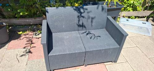 Kunststof tuinbankje 112x64x75 cm, Tuin en Terras, Tuinbanken, Zo goed als nieuw, Kunststof, Ophalen