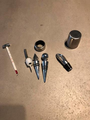 Diverse accessoires wijn dop inschenktuit rvs thermometer beschikbaar voor biedingen