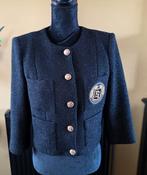 Elisabetta Franchi Tweed jasje met bijpassende korte broek, Kostuum of Pak, Elisabetta Franchi, Zwart, Ophalen of Verzenden