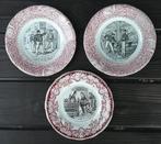 Franse antieke borden bord bordjes  Lunéville opaque, Ophalen of Verzenden