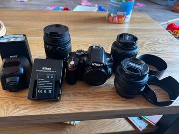 Complete set nikon d3200  met 3 lenzen! bijna als nieuw! beschikbaar voor biedingen